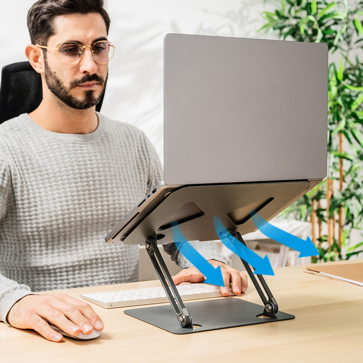 Inklapbare Laptopstandaard - Verstelbaar & Draagbaar