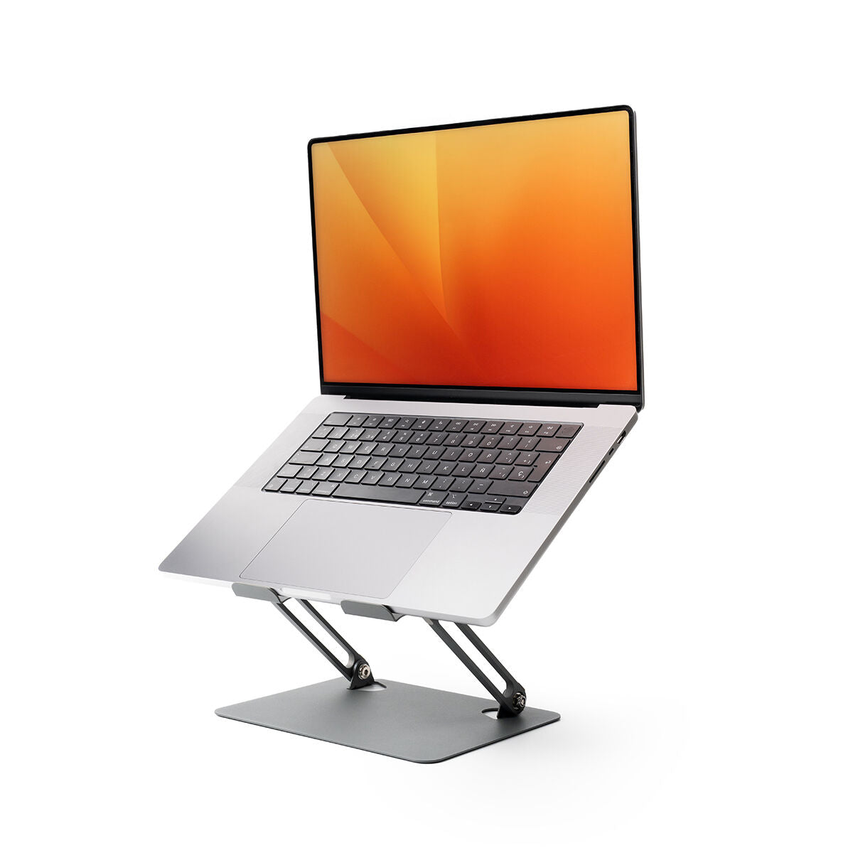 Inklapbare laptopstandaard, detail scharnier